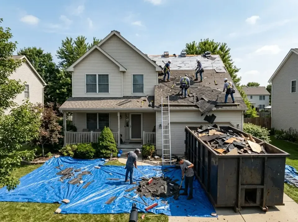 roof-replacement-debris-remova-004 — frequently asked questions, Cheapest Dumpster Rentals in Danville, IL